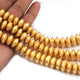 1 Strand Wheel Beads 24k Gold Plated On Copper - Copper Beads 12mm 8 inch GPC1373 - Tucson Beads