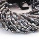 1 Strand Excellent Quality Labradorite Silver Coated Briolettes- Oval Shape Briolettes - 7mmx5mm-14mmx6mm - 12.5 Inches- BR946