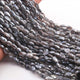 1 Strand Excellent Quality Labradorite Silver Coated Briolettes- Oval Shape Briolettes - 7mmx5mm-14mmx6mm - 12.5 Inches- BR946