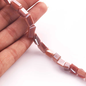 1 Strand Pink Silverite Faceted Briolettes -Fancy Briolettes 6mmx7mm-12mmx6mm 8 Inches BR941