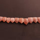 1 Strand Peach Moonstone Fancy Beads Briolettes - Fancy Shape Beads 15mmX10mm-19mmx13mm 10 Inch BR255