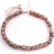 1  Strand Chocolate Moonstone Faceted  Briolettes -Cube Shape  Briolettes  8mm-9.5 Inches BR945