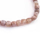 1  Strand Chocolate Moonstone Faceted  Briolettes -Cube Shape  Briolettes  8mm-9.5 Inches BR945