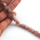 1  Strand Chocolate Moonstone Faceted  Briolettes -Cube Shape  Briolettes  8mm-9.5 Inches BR945