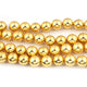 1 Strand Gold Plated  Copper Balls, Copper Balls,Jewelry Making Supplies 12 mm 8 inches Bulk Lot GPC1378 - Tucson Beads