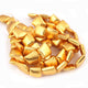 1 Strand Gold Plated Designer Copper Square Shape Beads, Copper Beads, Jewelry Making, 17mmx14mm GPC1372 - Tucson Beads