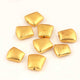 1 Strand Gold Plated Designer Copper Square Shape Beads, Copper Beads, Jewelry Making, 17mmx14mm GPC1372 - Tucson Beads