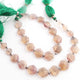 1 Strand Multi Fluorite Faceted Briolettes - Hexagon Shape Briolettes 11mm-13mm 7.5 Inchs BR265