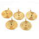 15  Pcs Gold Round Charm Pendant - 24k Gold Plated - Copper Gold Round Pendant 39mmx32mm - GPC1374 - Tucson Beads