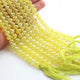 1 Long Strand Lemon Quartz Smooth Round Balls beads - Gemstone ball Beads 6-7mm 8 Inches BR952