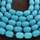 1 Strand Blue Chalcedony Smooth Drum Beads - Smooth Drum Beads 16mmx12mm 16 inches BR211