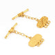 10 Pcs Fine Quality Gold Plated Toggle Beads - Metal Beads - Toggle Clasp 55mmx22mm GPC1377 - Tucson Beads