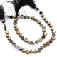 1 Strand Black Spinel Golden Coating Faceted square /Oval shape  Briolettes --8mmx8mm 8 Inches BR338