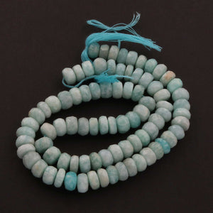 1  Strand  Amazonite Faceted Rondelles - Semi Precious Gemstone Rondelles Beads-8mm-15 Inches BR324