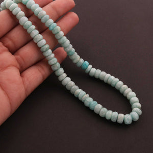 1  Strand  Amazonite Faceted Rondelles - Semi Precious Gemstone Rondelles Beads-8mm-15 Inches BR324