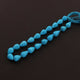 1  Long Strand Turquoise Faceted Briolettes - Tear Shape Briolettes  7mm -9mm-9 Inches BR305