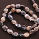 1 Long Strand Shaded Gray Moonstone Silver Coated Faceted Oval Beads - Oval Beads 10mmx8mm-14mmx10mm 14 Inches BR335