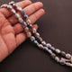 1 Long Strand Shaded Gray Moonstone Silver Coated Faceted Oval Beads - Oval Beads 10mmx8mm-14mmx10mm 14 Inches BR335