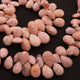 1 Strand Pink Opal Faceted Briolettes - Pear Drop Beads 16x11mm-21x15mm 8 Inches BR03580