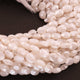 1 Strands White  Silverite Faceted  Briolettes - Oval  Briolettes 9mmx7mm-10mmx7mm 15 Inches BR354