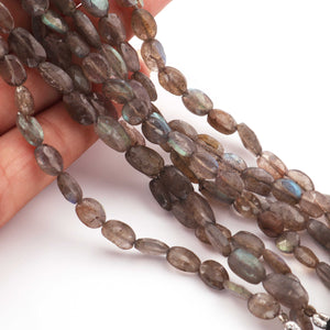 1 Strand Labradorite Faceted Oval Briolettes - AAA Quality Labradorite Oval Beads 8mmx6mm-11mmx5mm 8 Inchesbr359