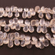 1  Strand White Silverite Faceted Briolettes -Pear Shape  Briolettes -10mmx8mm -20mmx9mm-8 Inches BR361