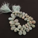 1  Long Strand Amazonite Smooth Briolettes -Pear Shape  Briolettes  23mmx13mm-15mmx9mm  8 Inches BR367