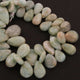 1  Long Strand Amazonite Smooth Briolettes -Pear Shape  Briolettes  23mmx13mm-15mmx9mm  8 Inches BR367