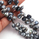 1 Strand Labradorite Silver coting Faceted pear Briolettes - Labradorite pear Briolettes  12mmx10mm-15mmx9mm 8 inch BR361