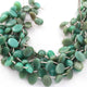 1 Strand Chrysoprase Smooth Oval Shape Briolettes -  11mmX9mm-15mmx10mm 9 Inches BR365