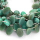 1 Strand Chrysoprase Smooth Oval Shape Briolettes -  11mmX9mm-15mmx10mm 9 Inches BR365