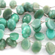 1 Strand Chrysoprase Smooth Oval Shape Briolettes -  11mmX9mm-15mmx10mm 9 Inches BR365