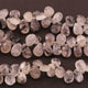 1   Strand  Black Rutile Faceted Briolettes - Pear Shape Briolettes -11mmx7mm-15mmx8mm - 8 Inches BR350