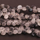 1 Strands Black Rutile Faceted Heart Briolettes - Tourmilated Quartz  Heart Shape Birolettes 9mmx9mm-10mmx10mm  8 inch BR346