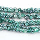 1  Strand Green Silverite Faceted Briolettes -Heart Shape  Briolettes -7mm -8mm-10 Inches BR317