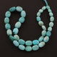 1 Strand Natural Sleeping Beauty Turquoise Smooth Big Size Oval Shape  Briolettes -Arizona Turquoise Oval-9mmx6mm-15mmx10mm 16 Inches BR380