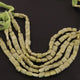 1 Strand Green Opal Faceted Chicklet Briolettes - Chicklet Shape Beads 8mmx7mm-11mmx8mm 8.5 Inches BR375