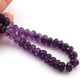 1 Strands Amethyst faceted,Rondelles ,Round Beads,5mm-9mm 10 Inches BR378