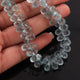 1 Strand Aquamarine Faceted Tear Shape Briolettes  - Faceted Briolettes - 6mmx4mm-13mmx9mm - 7.5 Inches  BR320