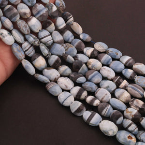 1 Strand Blue Oregon Faceted Oval Briolettes -  Oval Beads 14mmx11mm-15mmx12mm 12 Inches BR489