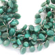 1 Strand Bio Chrysoprase Faceted Briolettes - Oval Shape Beads 14mmx10mm-15mmx10mm 9 Inches BR468