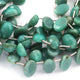 1 Strand Bio Chrysoprase Faceted Briolettes - Oval Shape Beads 14mmx10mm-15mmx10mm 9 Inches BR468