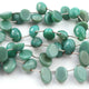 1 Strand Bio Chrysoprase Faceted Briolettes - Oval Shape Beads 14mmx10mm-15mmx10mm 9 Inches BR468