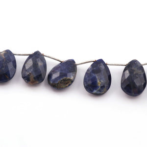 1 Strand  Sodalite Faceted Pear Bead - Sodalite Pear Beads 11mmx8mm-25mmx12mm 8 Inches BR463