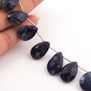 1 Strand  Sodalite Faceted Pear Bead - Sodalite Pear Beads 11mmx8mm-25mmx12mm 8 Inches BR463