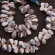 1 Strand Blue Oregon Smooth Briolettes -  Pear Drop Beads 10mmx8mm-15mmx8mm 9 Inches BR496