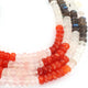 1 Strand Excellent Quality Multi Stone Faceted Rondelles - Mix Stone Roundles Beads 7mm 9.5 Inches BR492