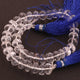 1 Strand Crystal Quartz Faceted Rondelle Beads - Crystal Quartz Roundelle 7mm-8mm 8 inches BR497