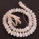 1 Strand White Moonstone faceted Rondelles - Round Shape  Beads 9mm-10mm 14 Inches BR450