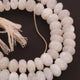 1 Strand White Moonstone faceted Rondelles - Round Shape  Beads 9mm-10mm 14 Inches BR450